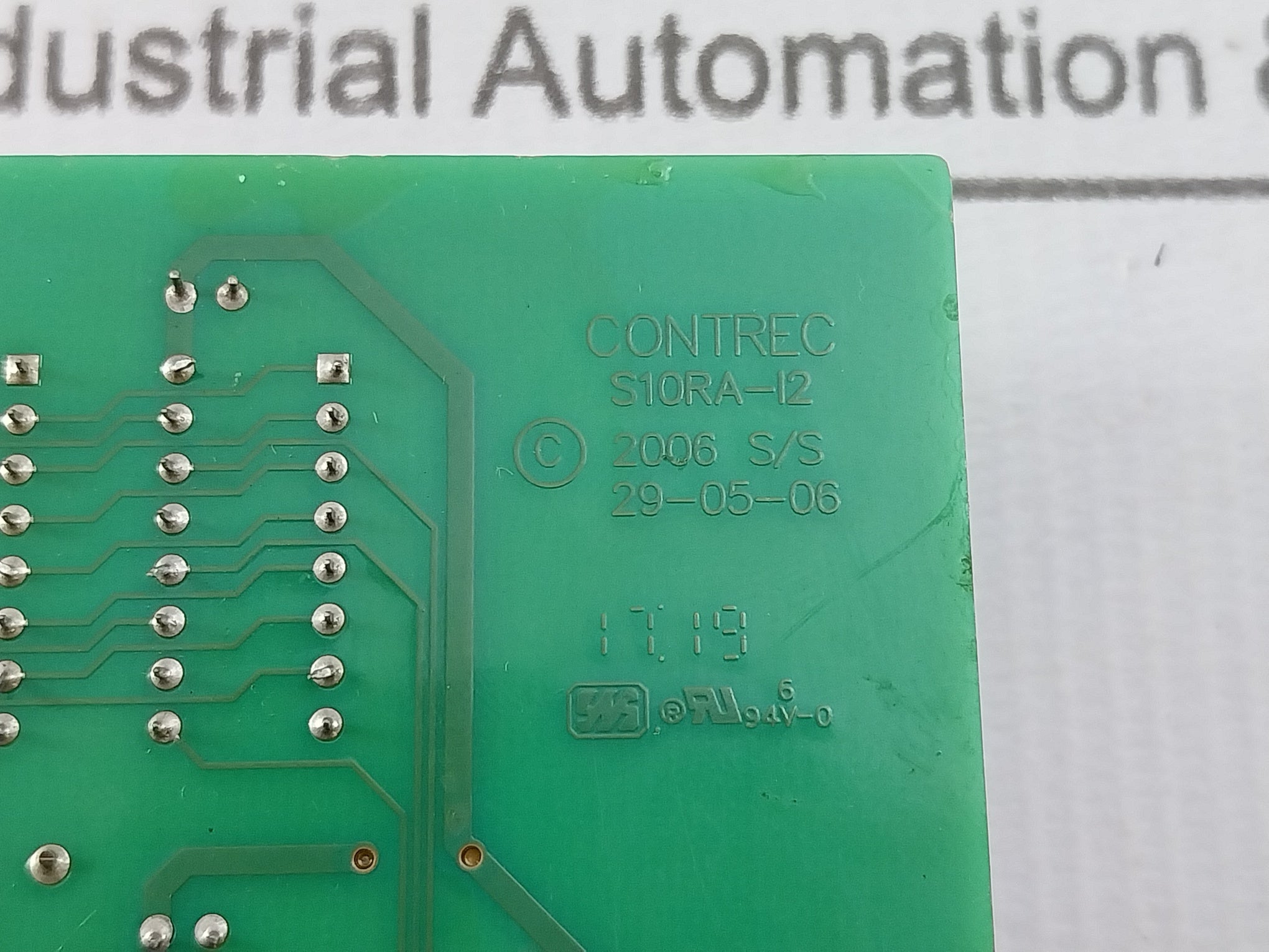 Contrec S10Ra-i2 Printed Circuit Board S10Ra-r-i2