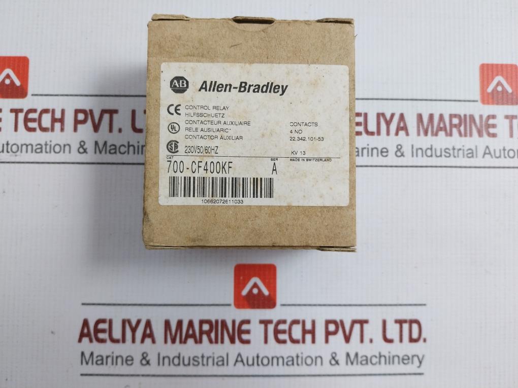 700-cf400Kf General Purpose Control Relay Allen-bradley Ac-12 690V 25A