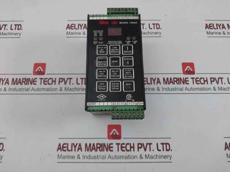 700 Ac Brand Iris Signal Processor Flame Monitor 0˚C- 50˚C 85-265Vac 0.07A 0 To 1.9Sec Weight: 370 Gm