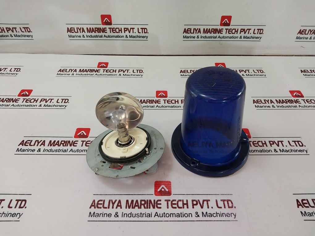 70218 03 Rotary Warning Light Blue 12/24Vdc