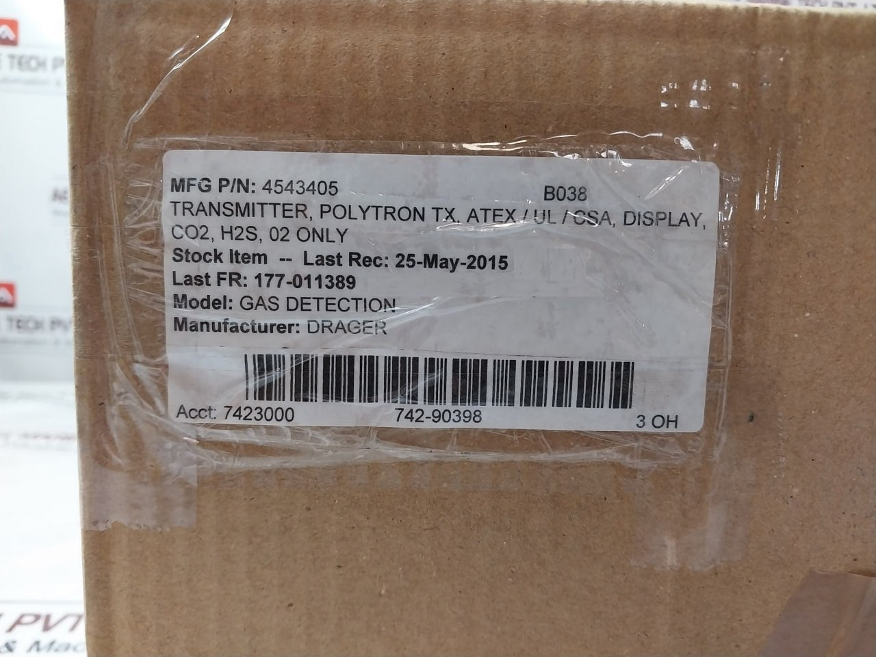 Drager Polytron 5100 Fixed Gas Detector 4544860, 4543405