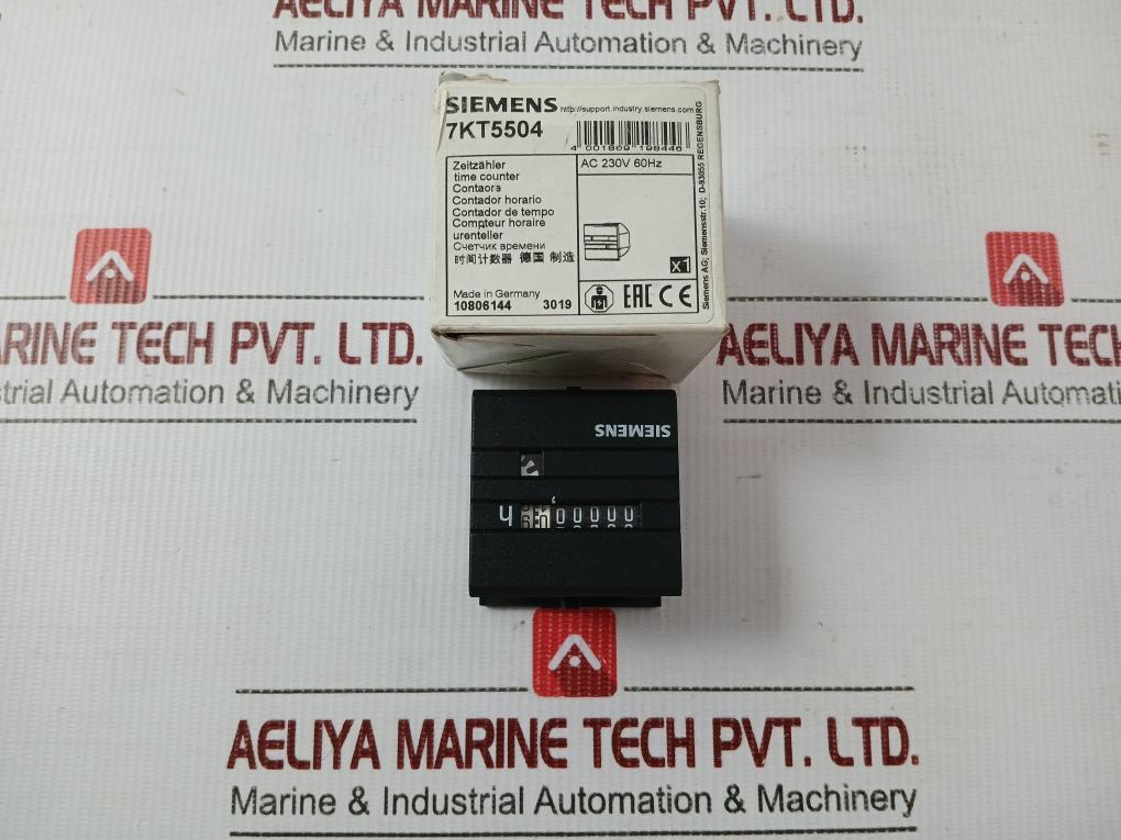 7kt5504 Time Counter Without Masking Frame By Siemens 230v 60hz