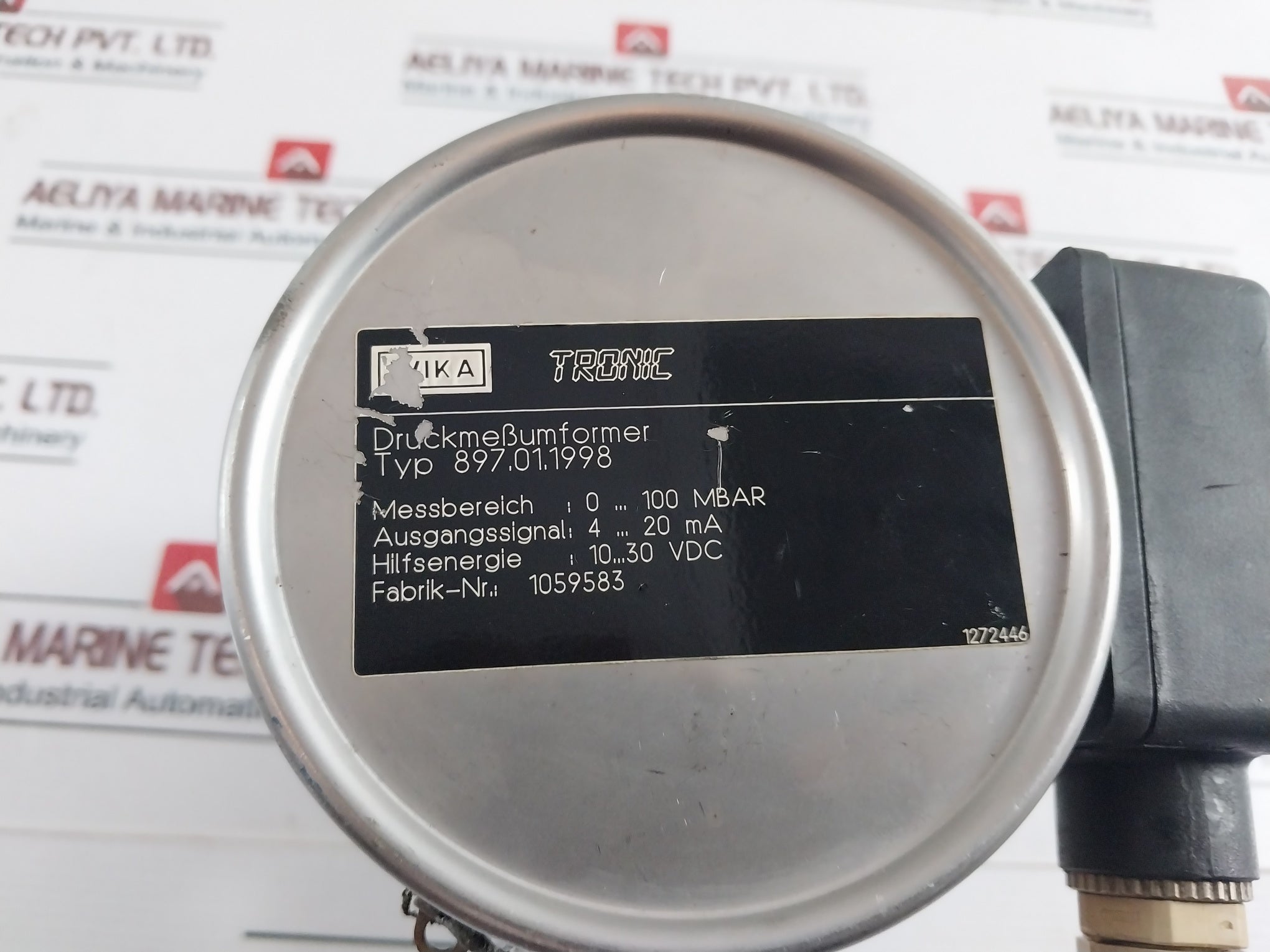 Wika 897.01.1998 Differential Pressure Transmitter 10...30 Vdc