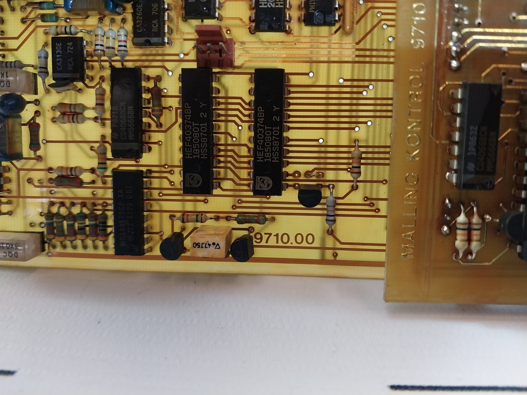 Malling Kontrol 9710.00A Printed Circuit Board