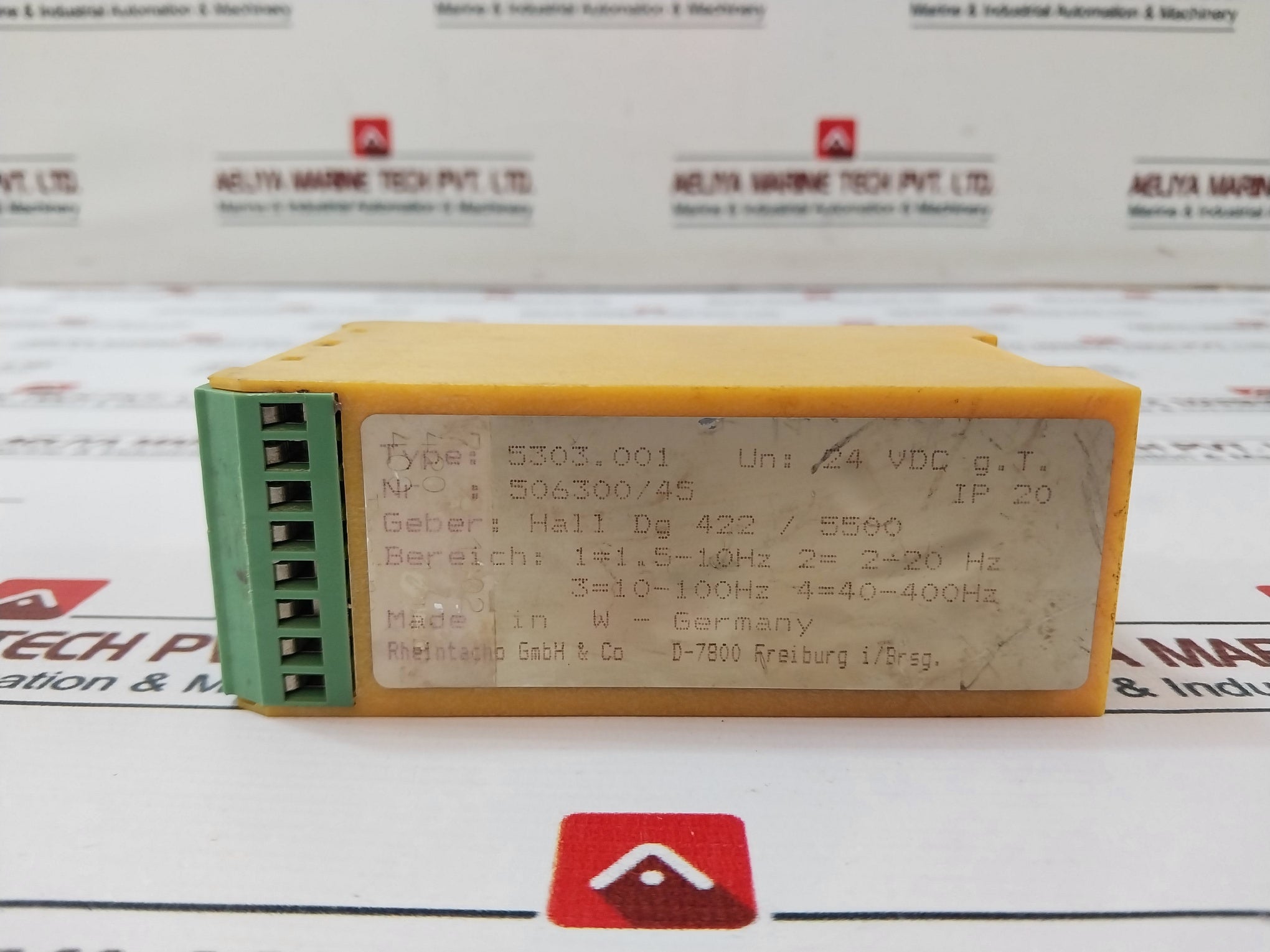 Rheintacho 5303.001 Speed Relay 506300/45 24Vdc Ip20