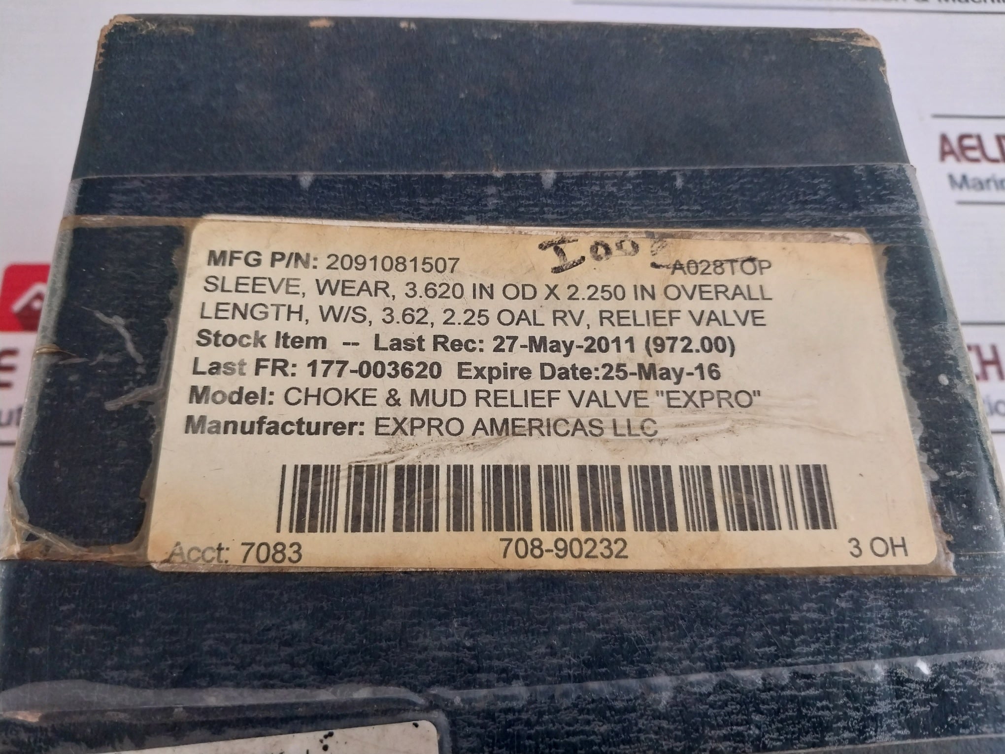 Expro Americas 910815-07C Wear Sleeve 7083000 708-90232 3 Oh