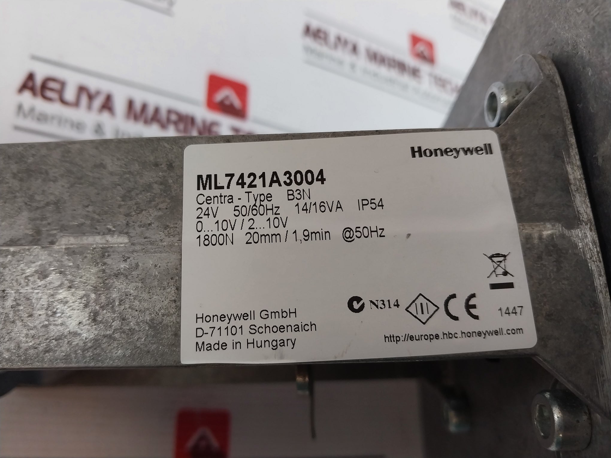 Honeywell Ml7421A3004 Electric Linear Valve Actuator Ip54