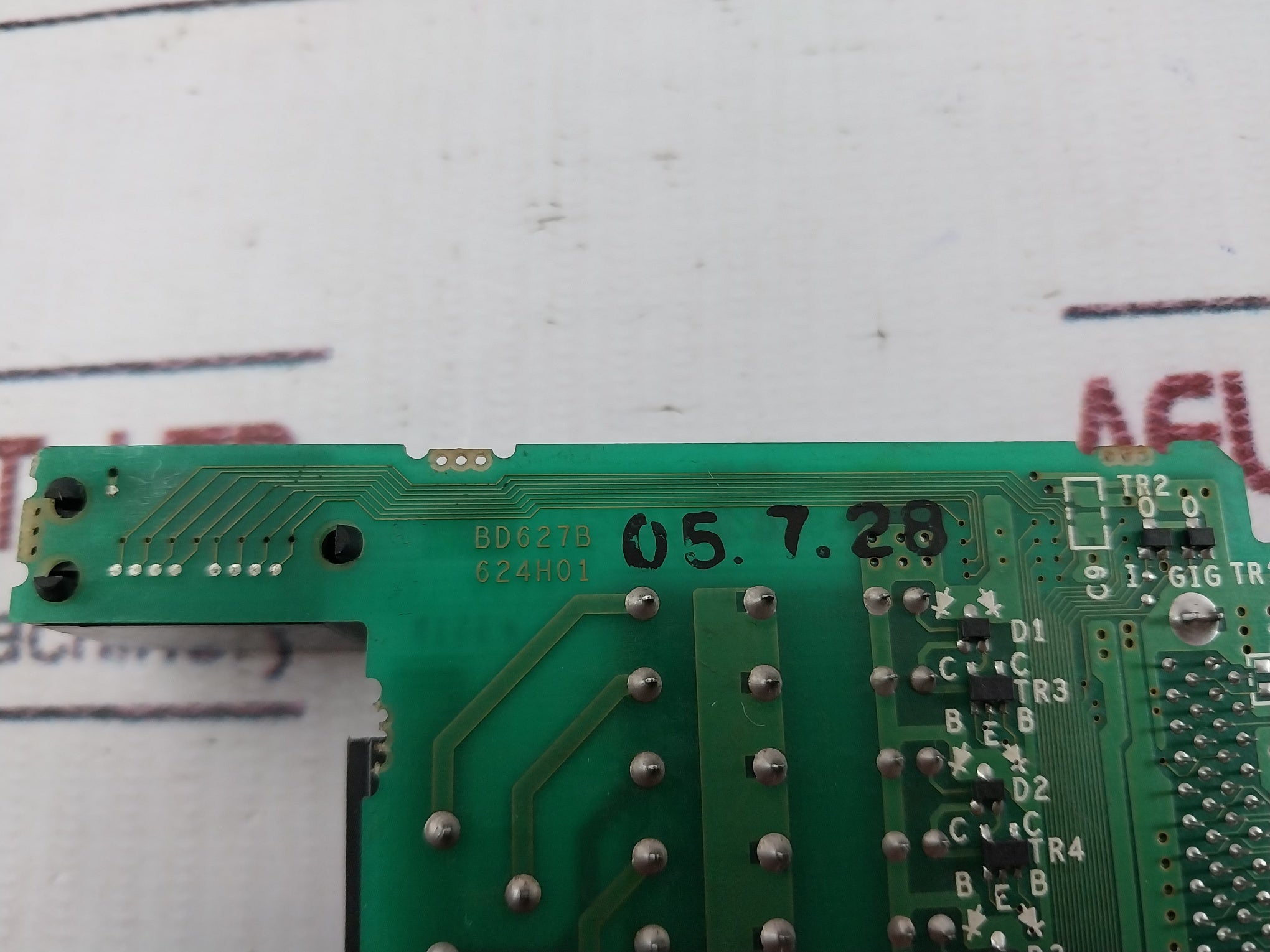 Pcb Card For Mitsubishi Qy10 ( N ) Q Series Output Module Te-con16-18