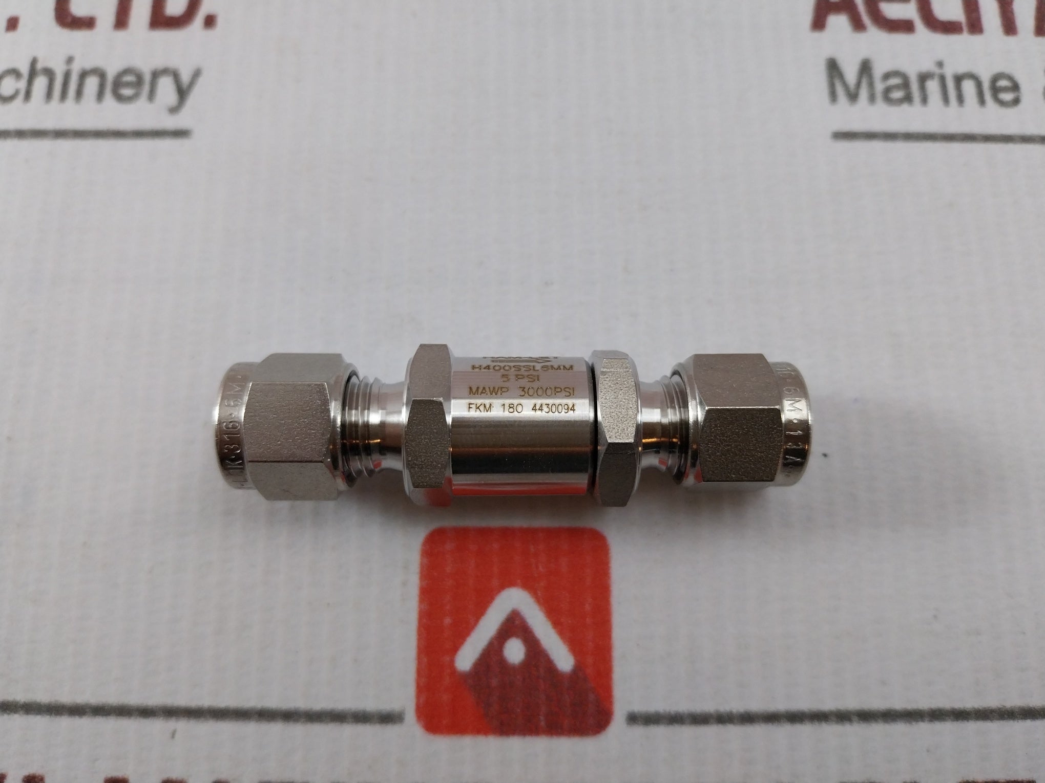 Ham-let H400Ssl6Mm 5Psi Check Valve 700004282
