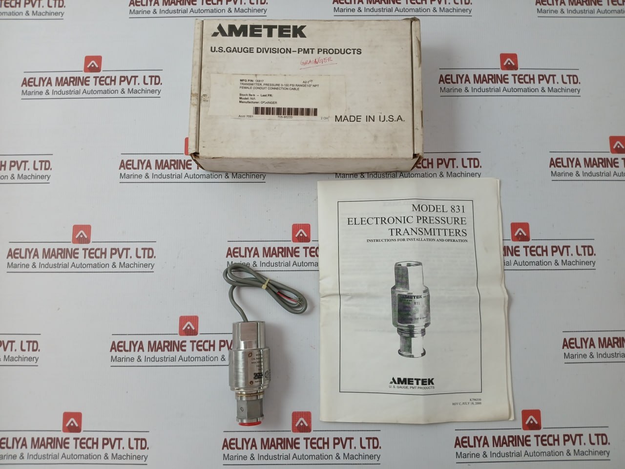 831Tg0100Bls Pressure Transmitter 0-100Psi Ametek