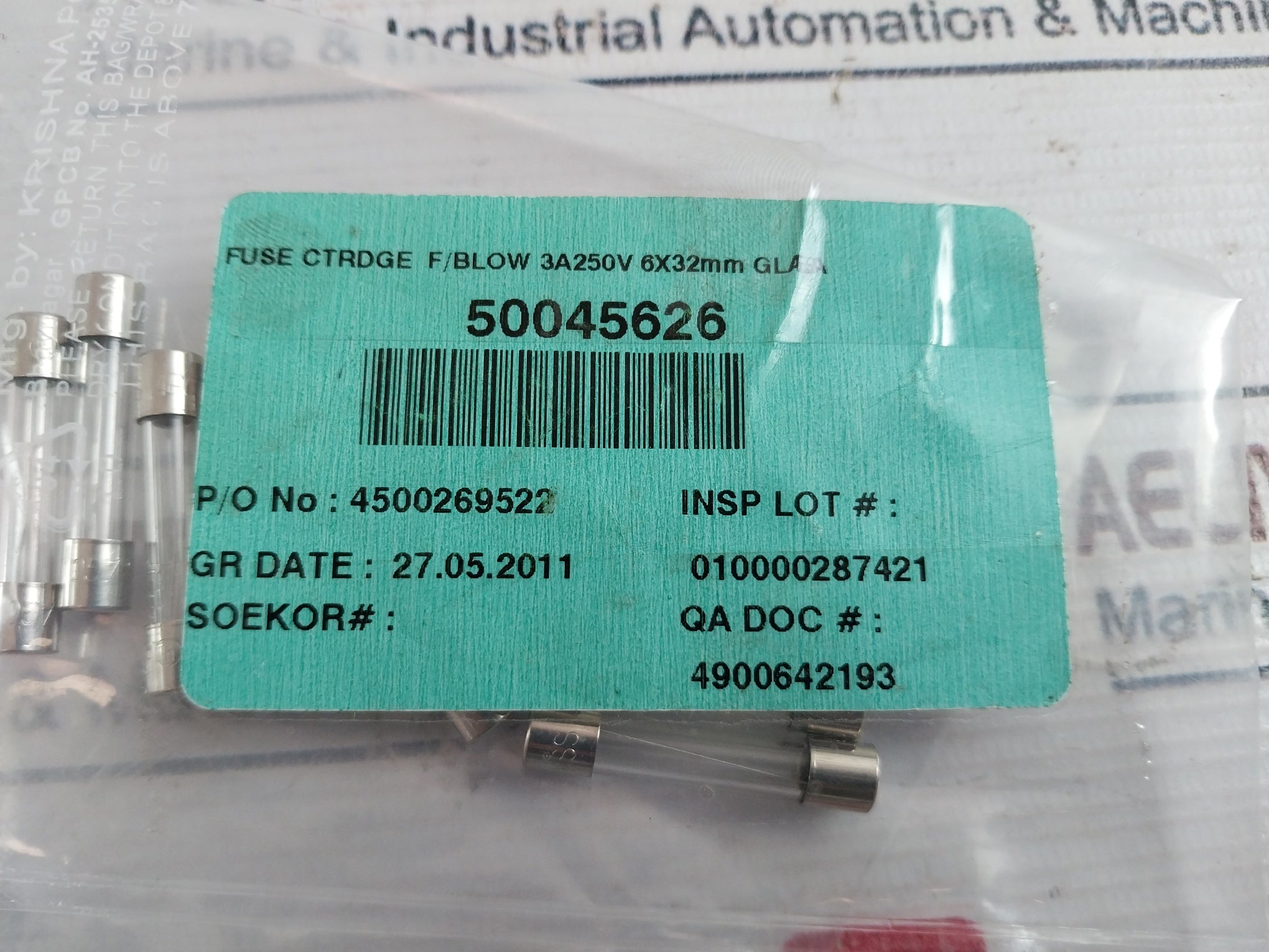 Lot Of 10X Bussmann Agc3A Glass Tube Fuse 3A 250V 6X32Mm
