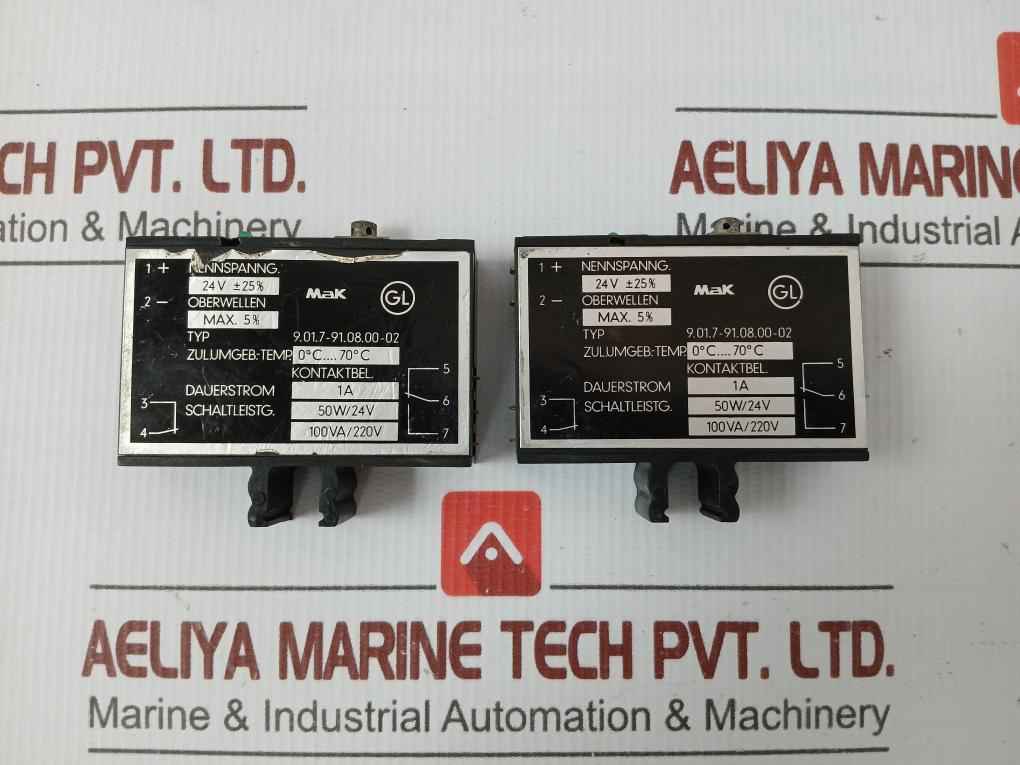 9.01.7-91.08.00-02 Plug In Relay 24V Mak