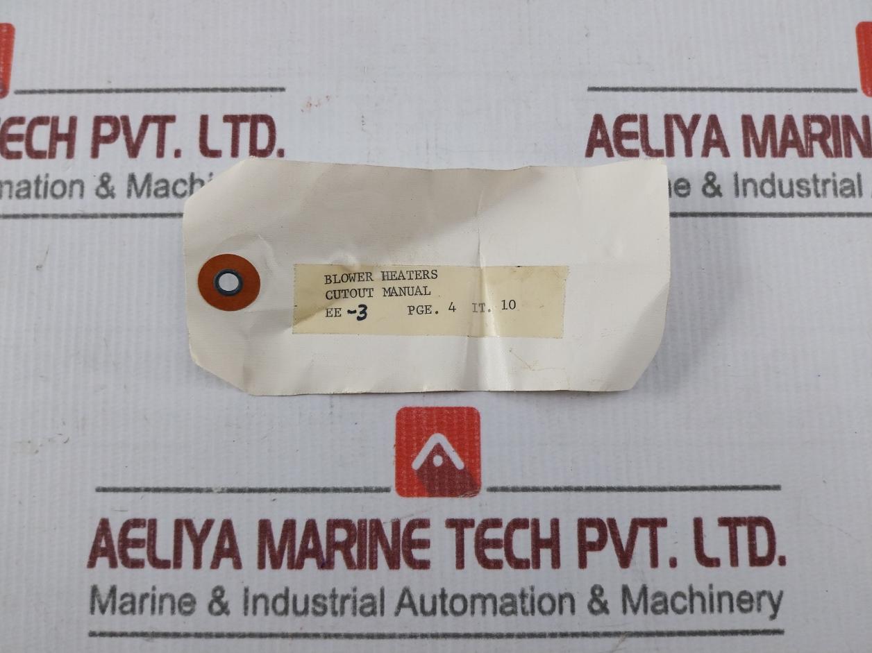 A-b Ybhc Blower Heaters Cutout Manual 300-010535-004