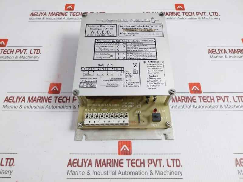 A.C.E.O 4A 250V 50/60Hz Rotating Diode Fault Detector P5 190 0400