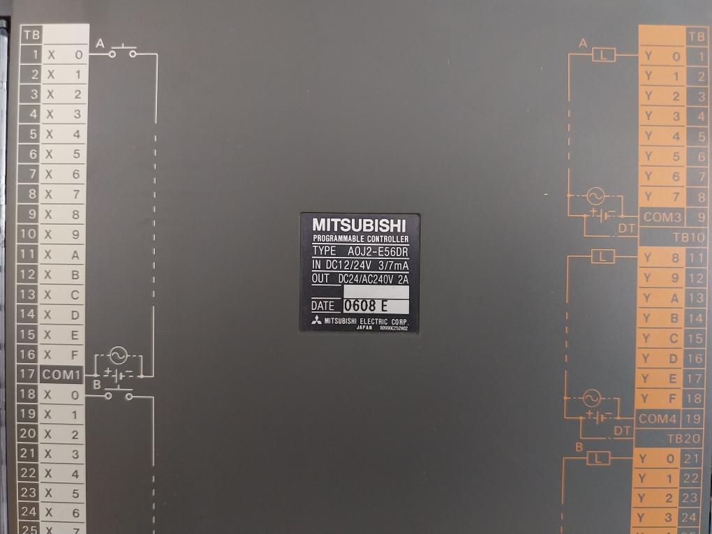 A0J2-e56Dr Programmable Controller Input: Dc12/24V 3/7Ma Mitsubishi Electric