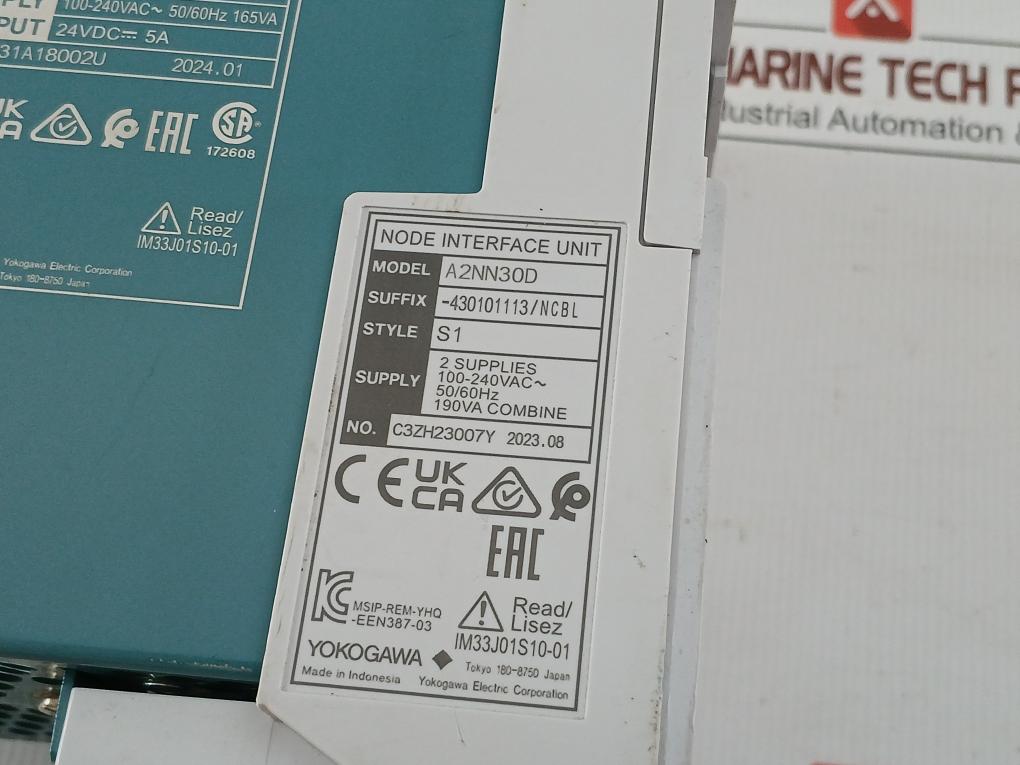 A2Pw503-s0130 S1 Power Supply Unit Yokogawa 50/60 Hz