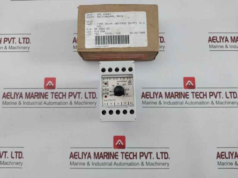 Aa 9962.82 Off-delay Time Relay 220Vac 15-300Sec E. Dold & Sohne