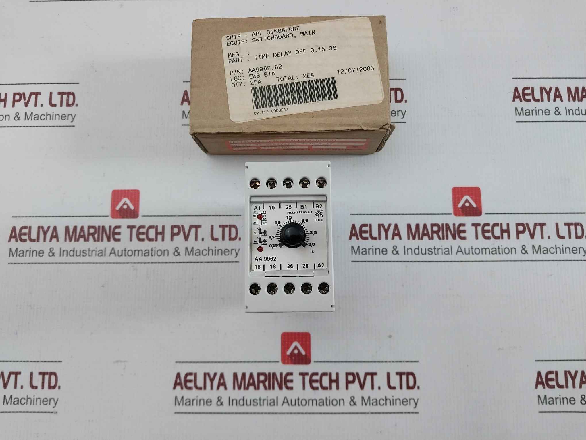Aa 9962.82 Timer Relay Ac 11 3A/250V E.Dold & Sohne