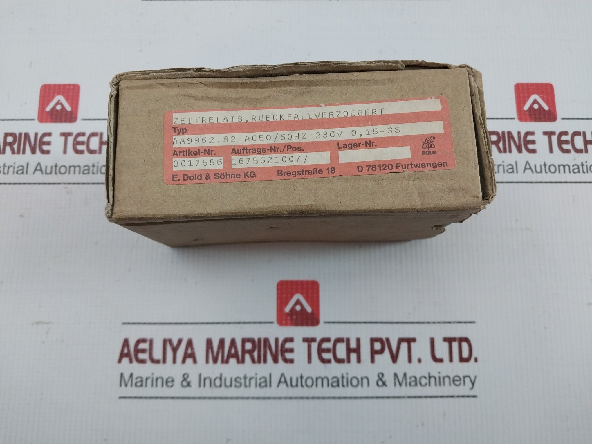 Aa 9962.82 Timer Relay Ac 11 3A/250V E.Dold & Sohne