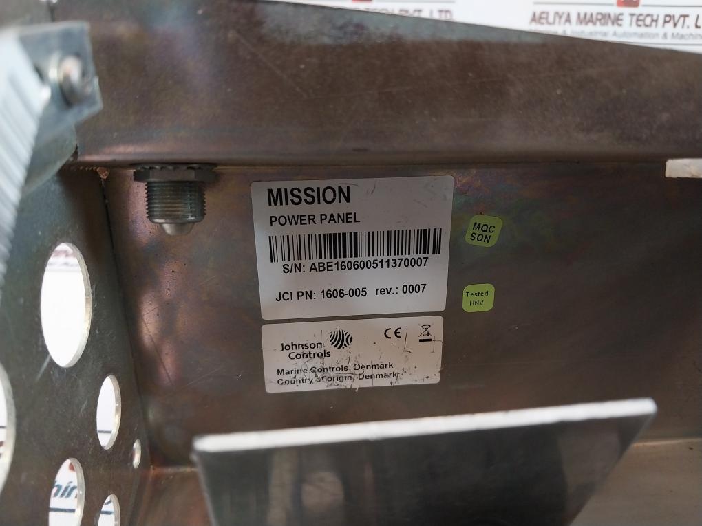 Aalborg Industries 1606-005 Power Panel
