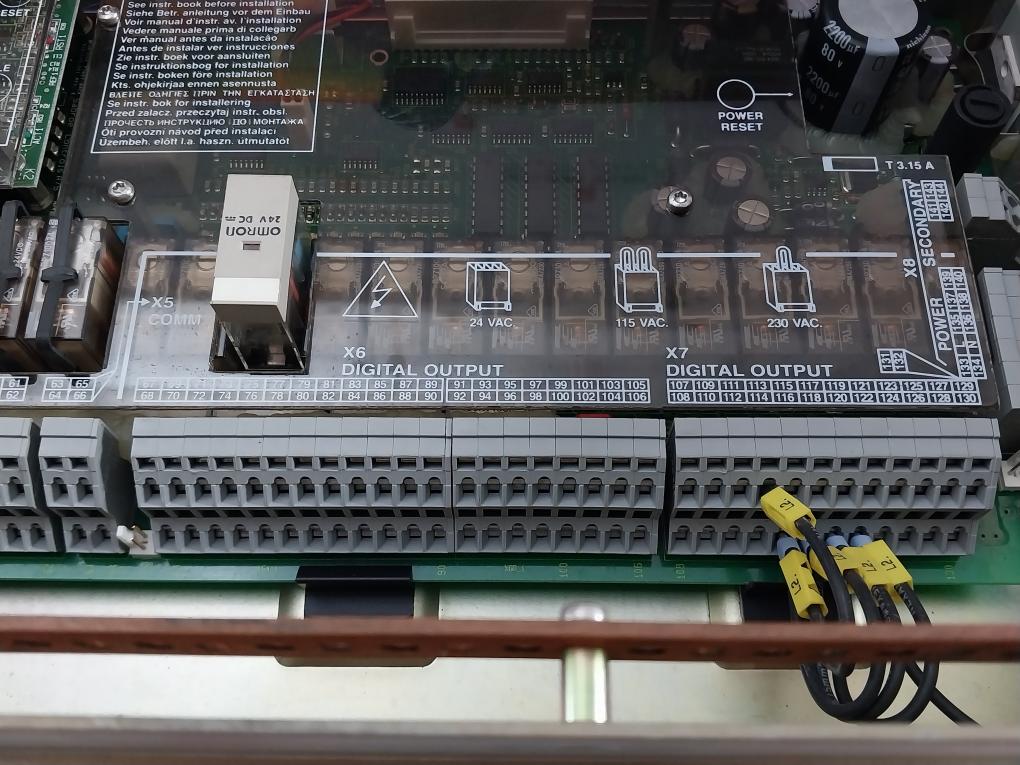 Aalborg Industries Mission Power Panel 24Vac Dk-8260 Rev.0005 Part No 1606-005