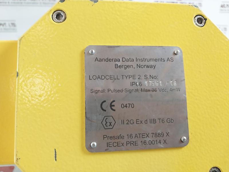 Aandreaa Data Instruments Loadcell Type 2 Load Hoisting Sensor With Cable Ip66