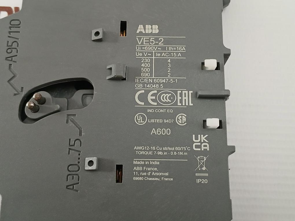 Abb-690V-16A-Electrical-Interlock-Unit-VE5-2-209969-8