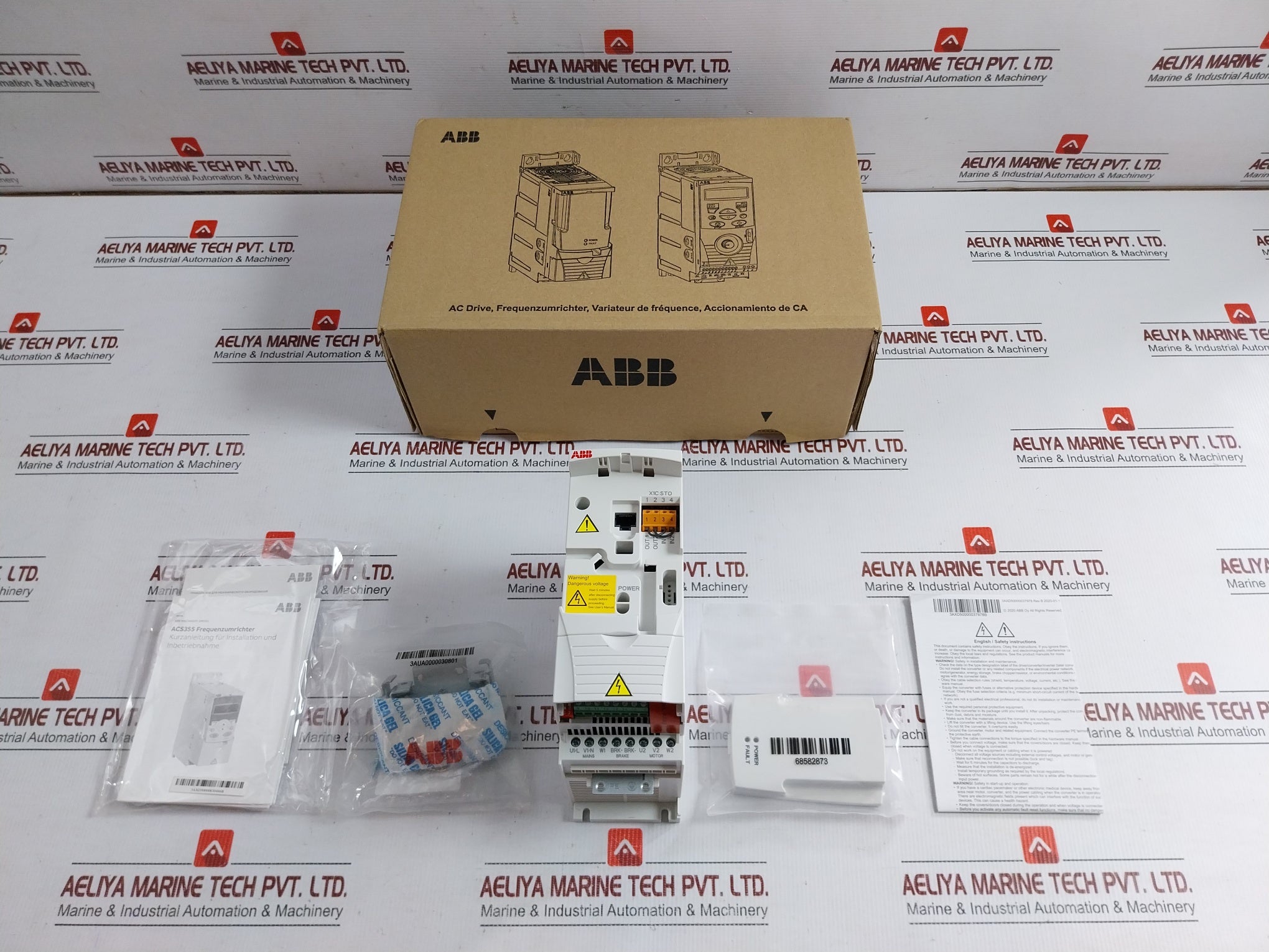 Abb-Frequency-Converter-30-Vdc-Rev-B-3Aua0000030801-Part-No-Acs355-03E-08A8-4-209471-1