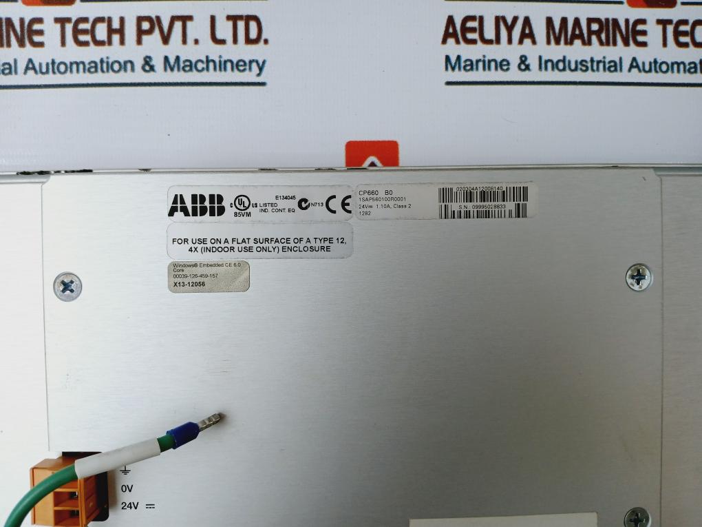ABB 1SAP560100R0001,CP660 Control Panel 12.1" Tft Touch Screen 800 X 600 Pixel