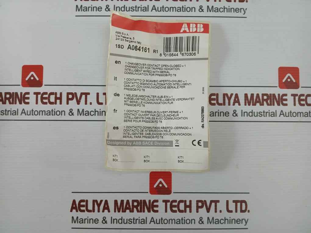 Abb 1Sd A064161 R1 Accessories For Moulded Case Circuit Breaker