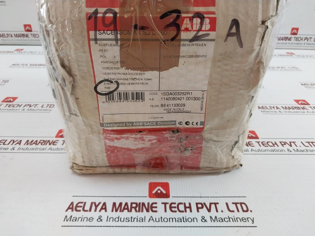 Plug-in Circuit Breaker 1Sda003252R1 Abb 3A 400Vac