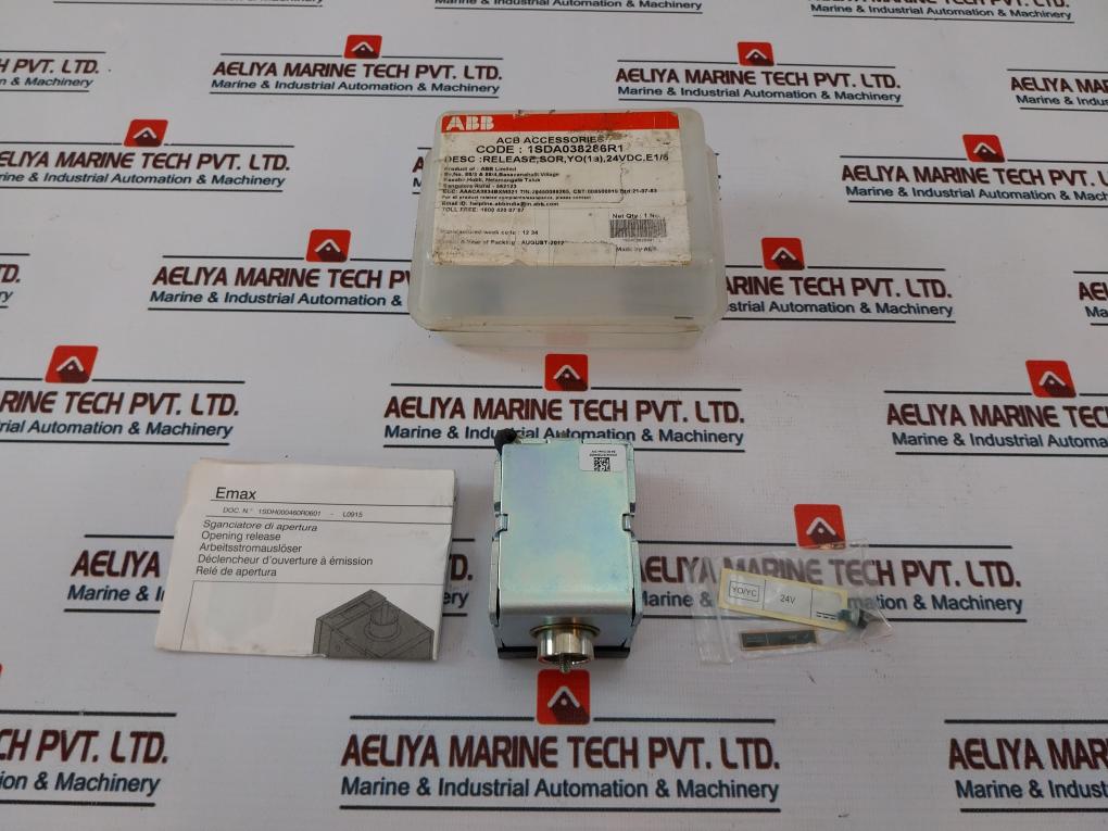 Abb 1Sda038286R1 Shunt Opening Release Supply Voltage 24V