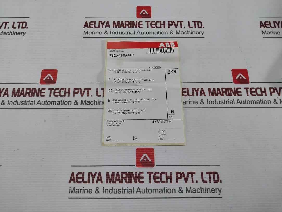 Abb 1Sda054866R1 Shunt Opening Release Trip 50...60Hz