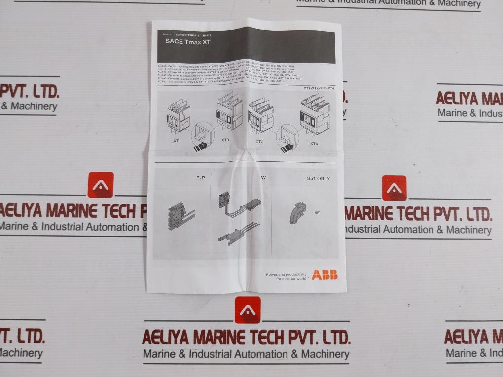 Abb 1Sda064507R1 Key Lock And Heavy Duty Padlock Kit Aux-sa-c 250 V Xt2-xt4 W