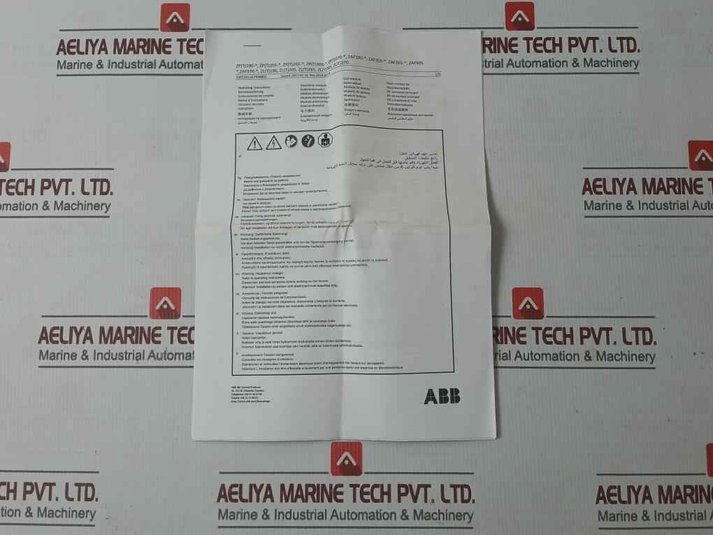 Abb 1Sfc101357M6801 Main Conduct Kit 100-250V 50/60Hz Rev G