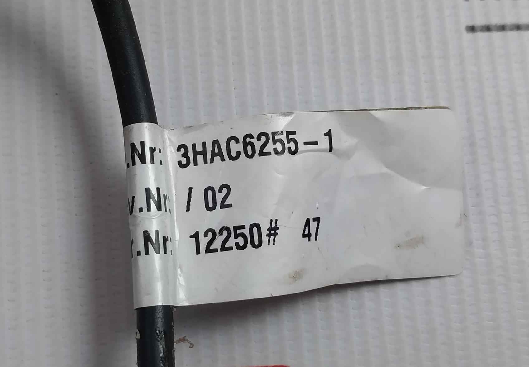 Abb 3Hac6255-1 Metal Fan Cable 1.30 Meter 300V Ft 1 Awg 20