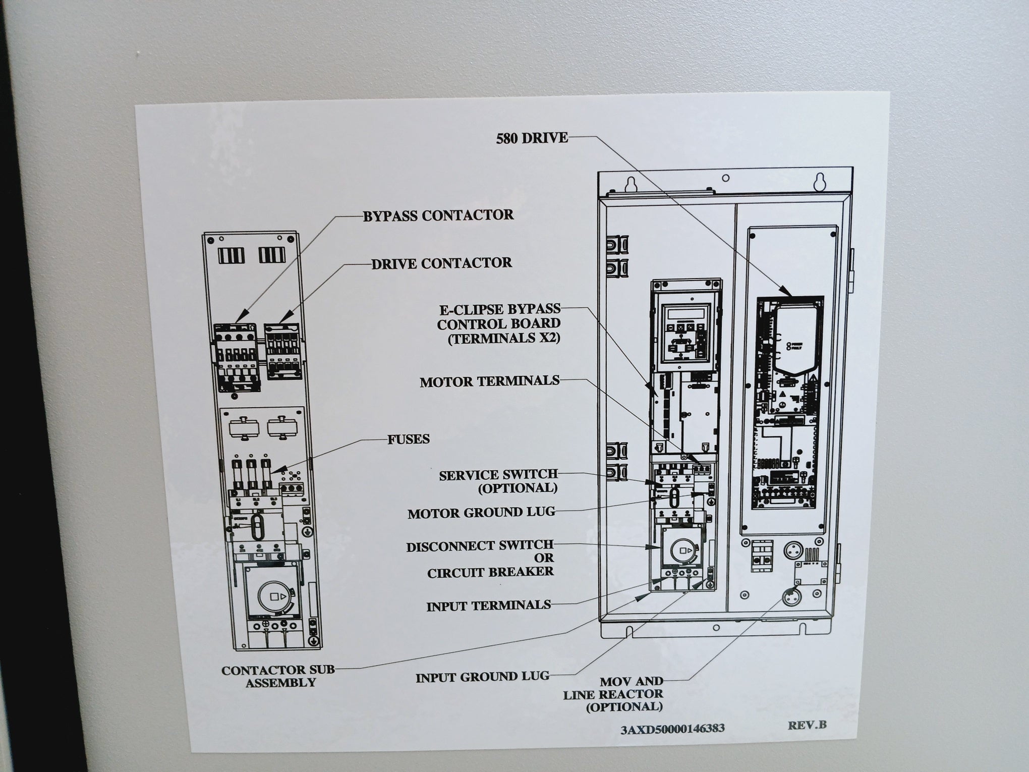 Abb Ach580-bcr-014A-4+E213+F267 Vfd Drive 440-480Vac Hvac Enclosure Ul Type1