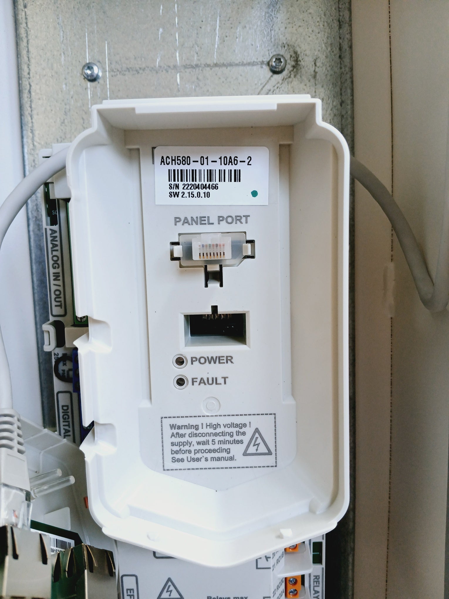 Abb Ach580-bcr-10A6-2+B058 Bypass Variable Frequency Drive 208-240Vac Ul Type 3R