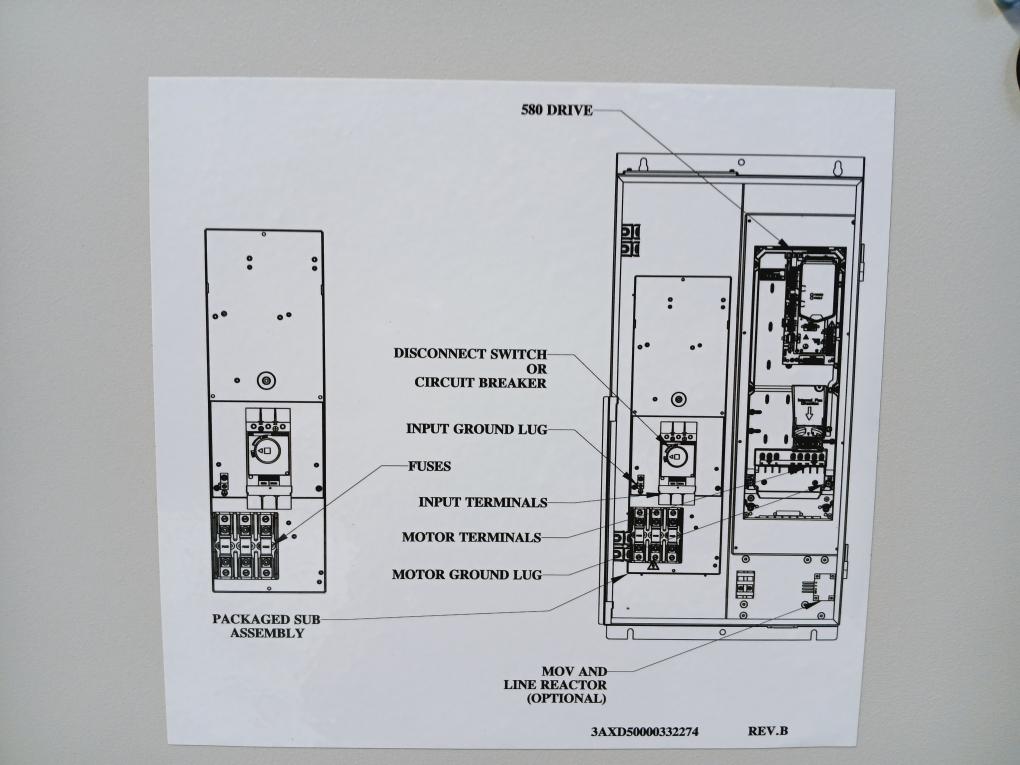 Abb Ach580-pdr-077A-4+B056+E213 Hvac Drive With Disconnect Us 250Vac