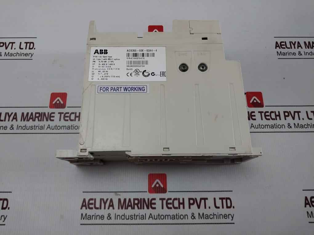 Abb Acs355-03e-02a4-4 Frequency Inverter Ip20 400v/480v (Not Working)