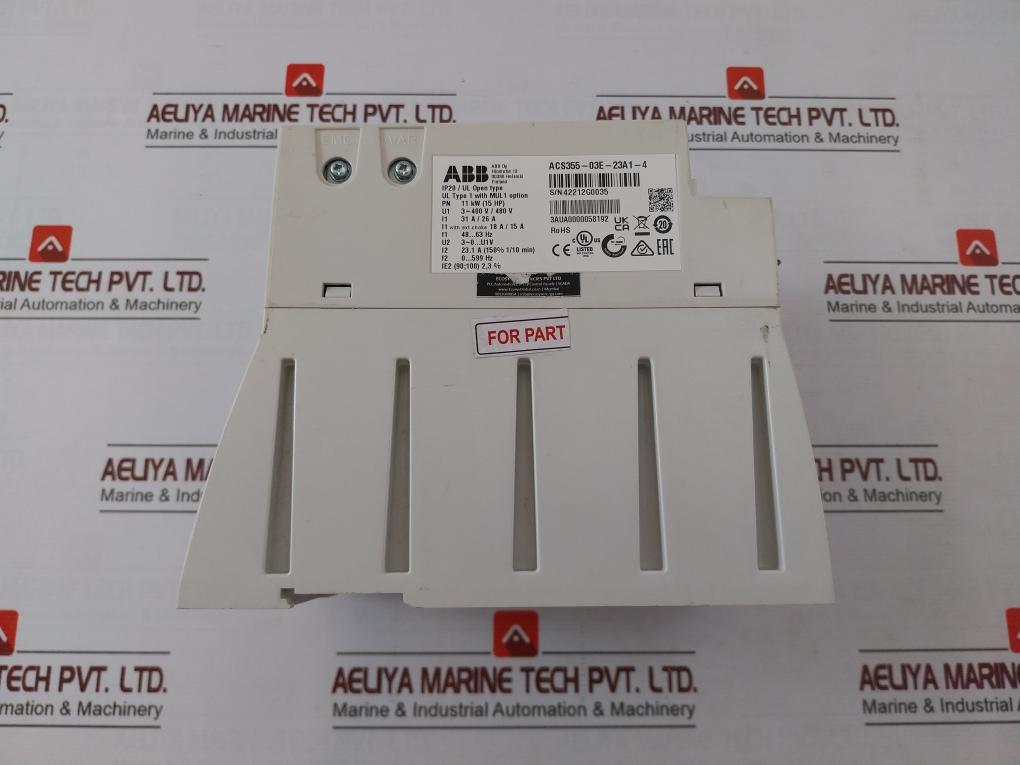 Abb Acs355-03E-23A1-4 Lv Ac Drive Module For Pump And Fan