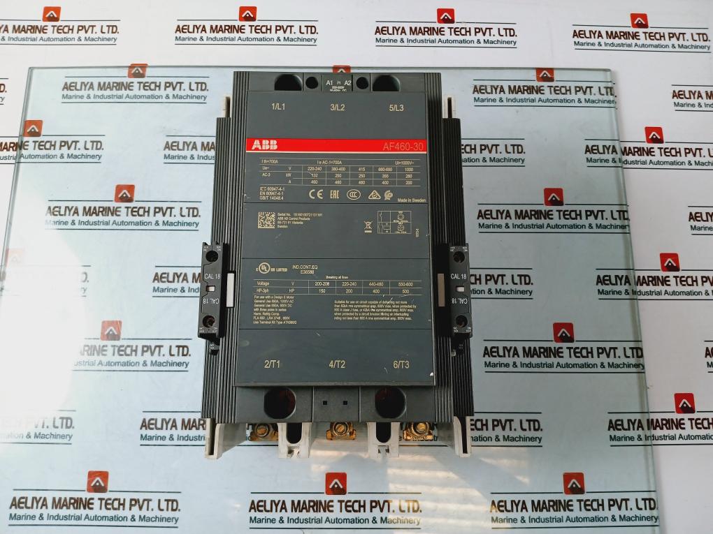 Abb Af460-30 Motor Ac/Dc Contactor 3 Pole 50/60Hz