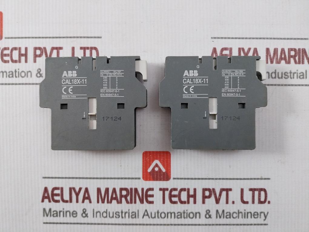 Abb Cal18X-11 Auxiliary Contact Block 16A/690V