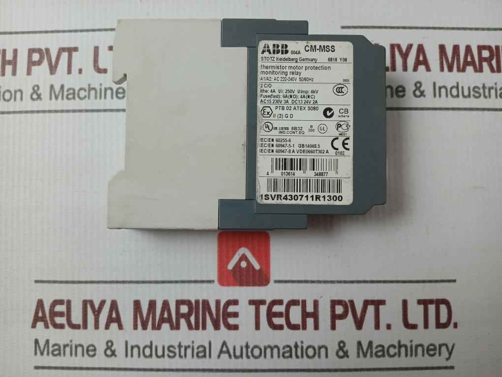 Abb Cm-mss Thermistor Motor Protection Relay 220-240V 50/60Hz