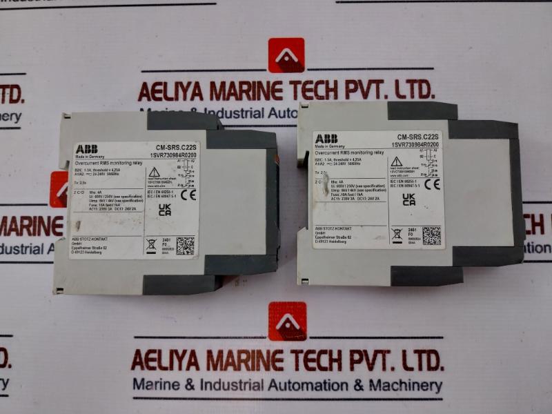 Abb Cm-srs.C22S Overcurrent Rms Monitoring Relay 24-240V 50/60Hz 