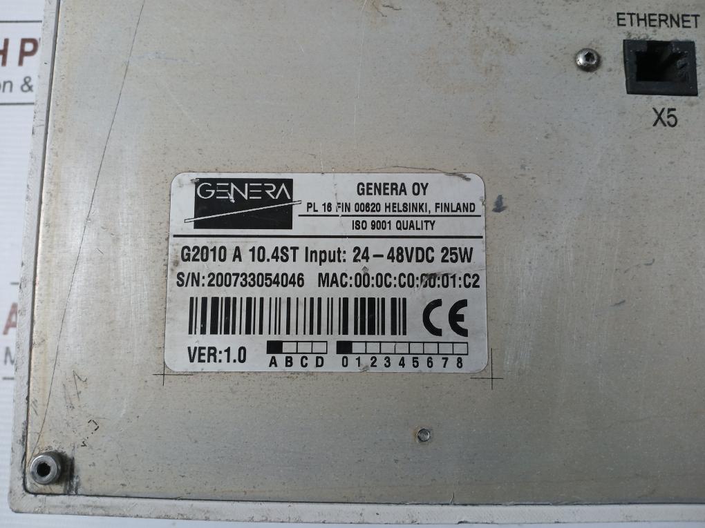 Abb G2010 A 10.4St Industrial Operator Panel / Hmi 24-48Vdc 25W