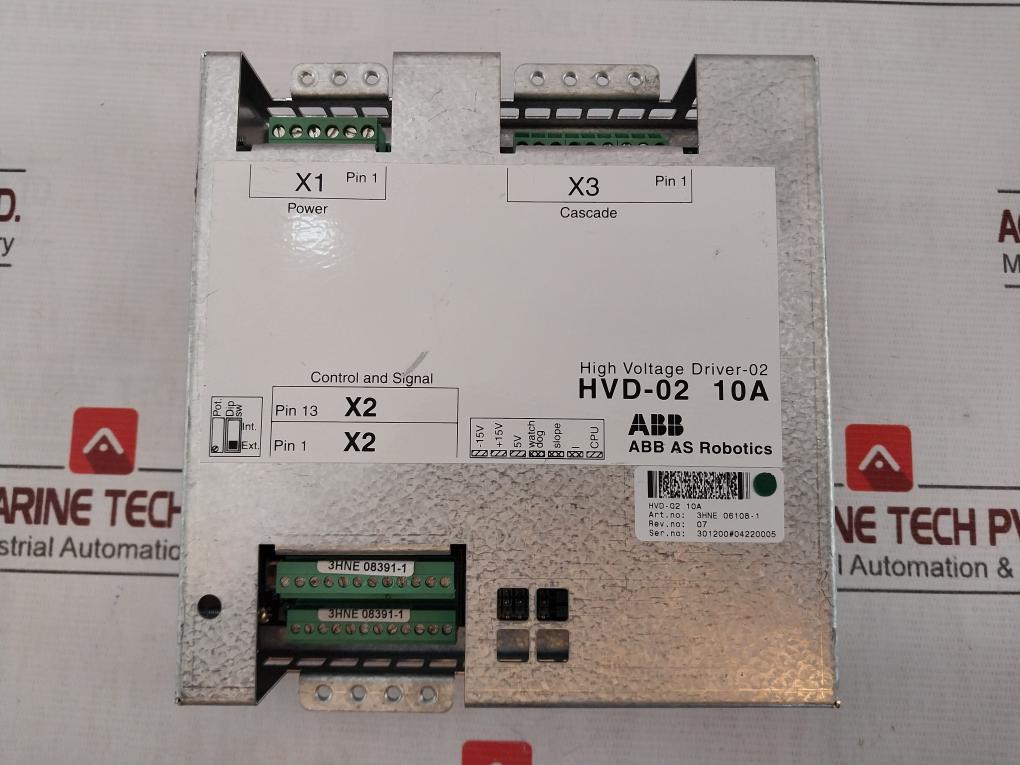 Abb Hvd-02 10A High Voltage Driver 3Hne 06108-1 Rev 07 15V