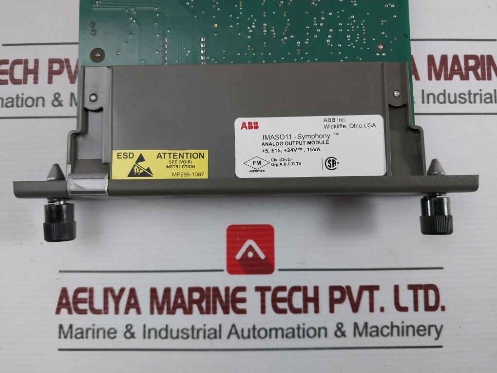 Abb Imaso11 Analog Output Module Rev: A 24V 15Va