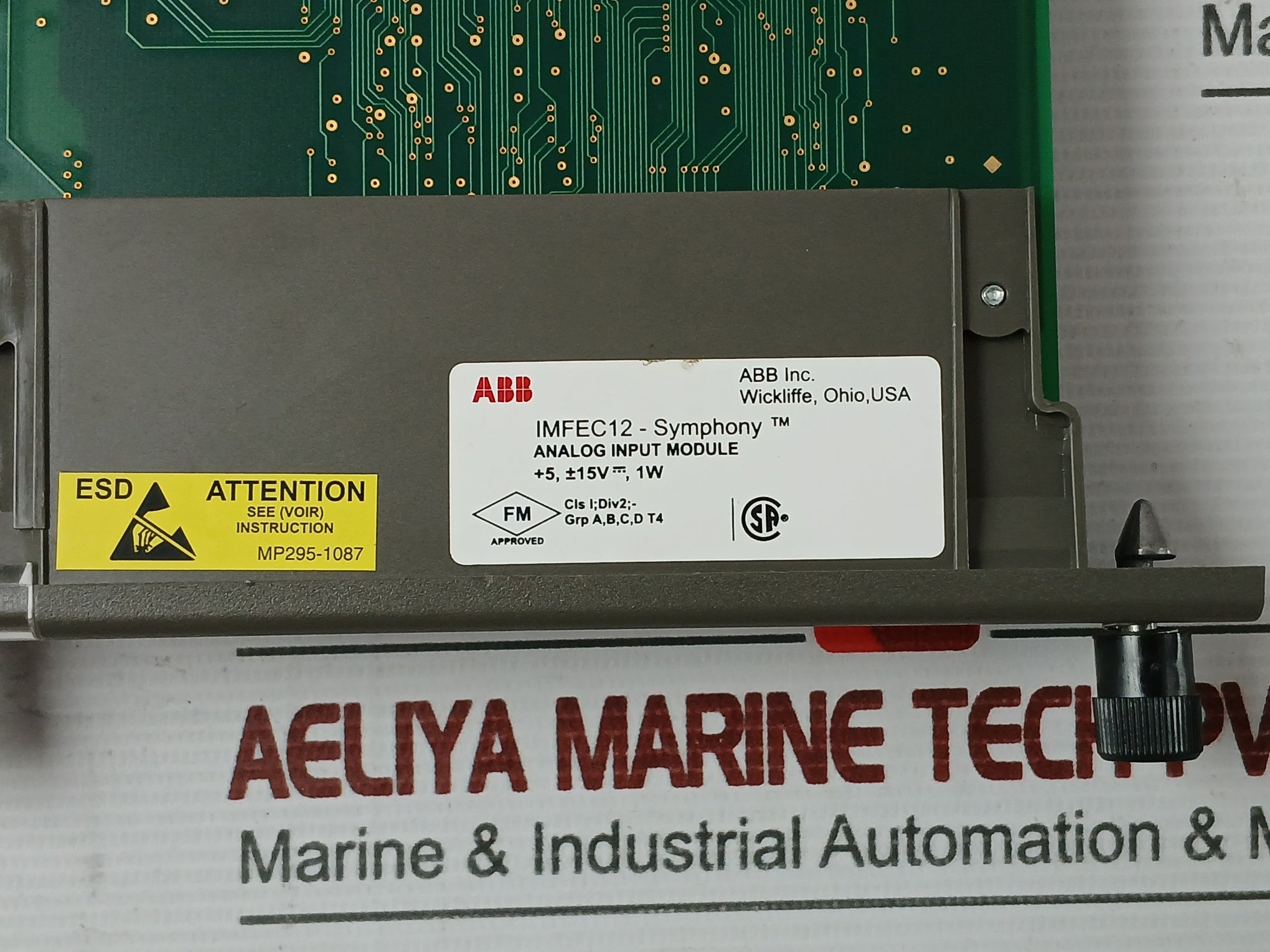 Abb Imfec12 Analog Input Module Circuit Board