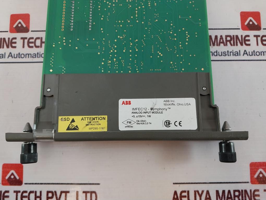Abb Imfec12 Analog Input Module ,94V-0
